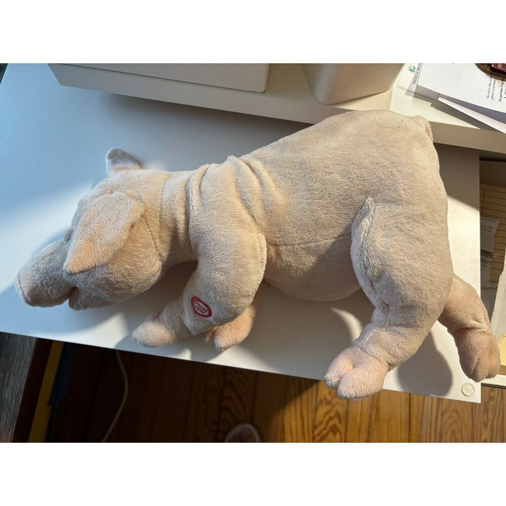 TL Toys HK LTD Snoring pink pig plush batteries WORKS RARE